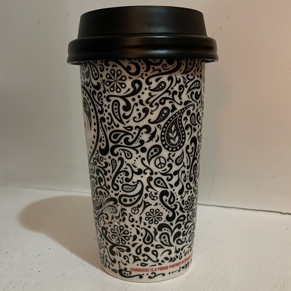 Collectors edition Starbucks ceramic Jonathan Adler thermal travel cup - Picture 4 of 12